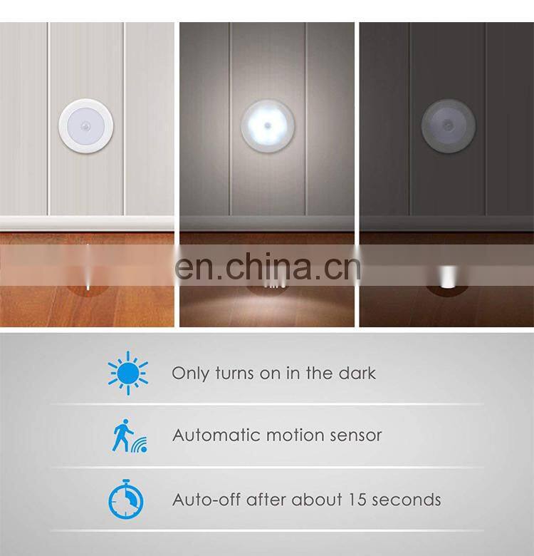 Motion Sensor Lights, Battery-Powered LED Night Lights, Stick-Anywhere Wall Lights for Hallway