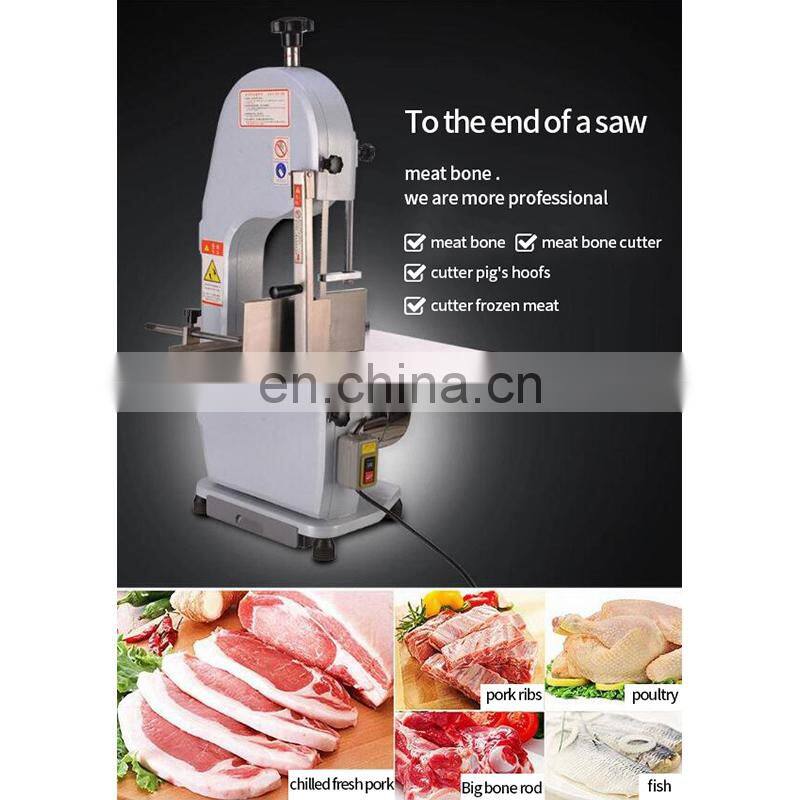 Electric commercial band saw frozen fish meat cutting machine / kitchen equipment bone saw/ portable meat saw machine
