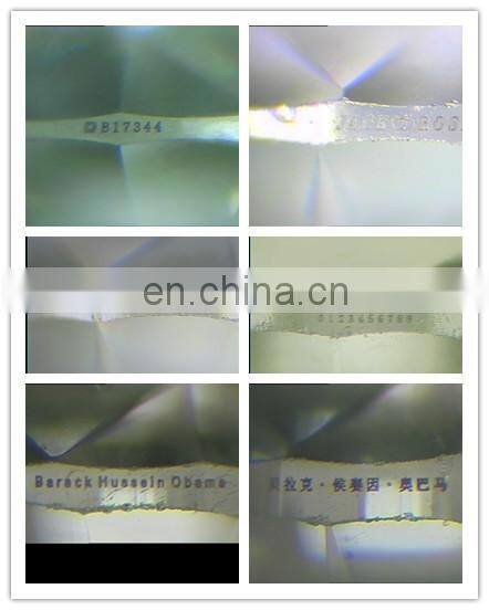 Diamond Marking Laser, Diamond waist line marking code, LOGO, scribe