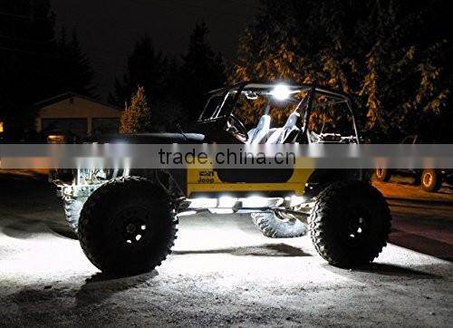RGB Work Light 60W SET CREE LED Deck Light PODS for Automotive 4WD SUV UTV ATV Tractor Trailer
