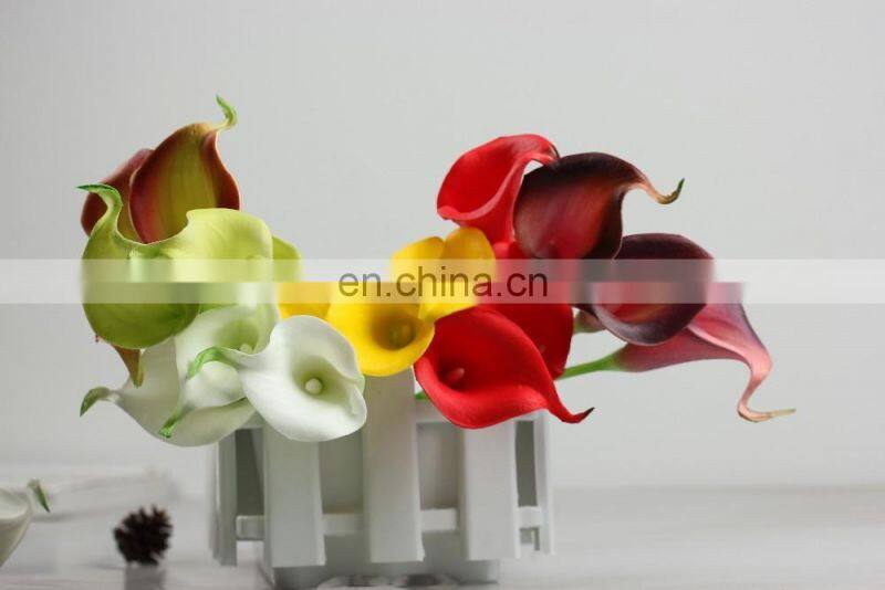 5cm head calla lily artificial flower 10pcs/lot PU real touch flowers home decoration wedding bouquet Decorative Flower