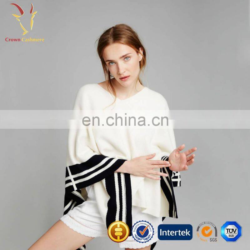 Winter Warm Knit Women Poncho Wholesale Cashmere Poncho