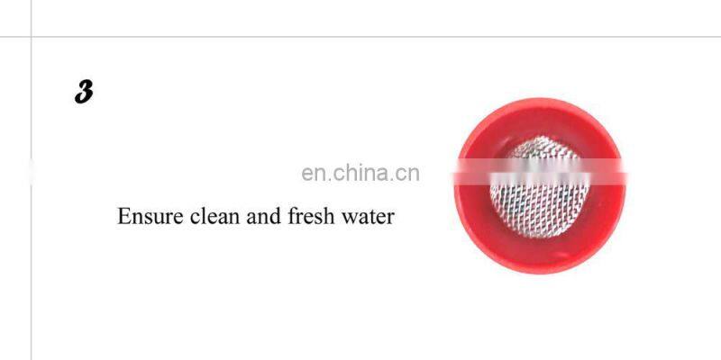 Water drinkers for pigs and pig farm equipment with nipple drinker
