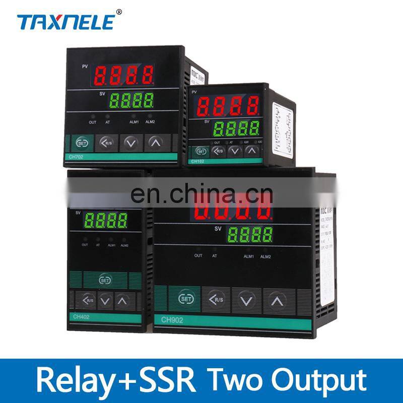 Dual Output Universal input Thermostat Digital Temperature Regulator PID Controller CH102 CH402 CH702 CH902 SSR Relay