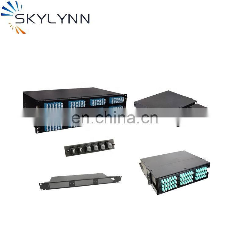 China MTP MPO Terminal box Module Cassette 96 48 24 12 8 6 Cores Fiber Optic Patch Panel