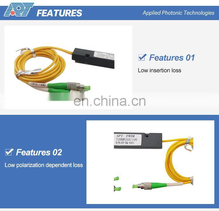 FWDM 1310/1490 1550nm/High isolation/PON WDM