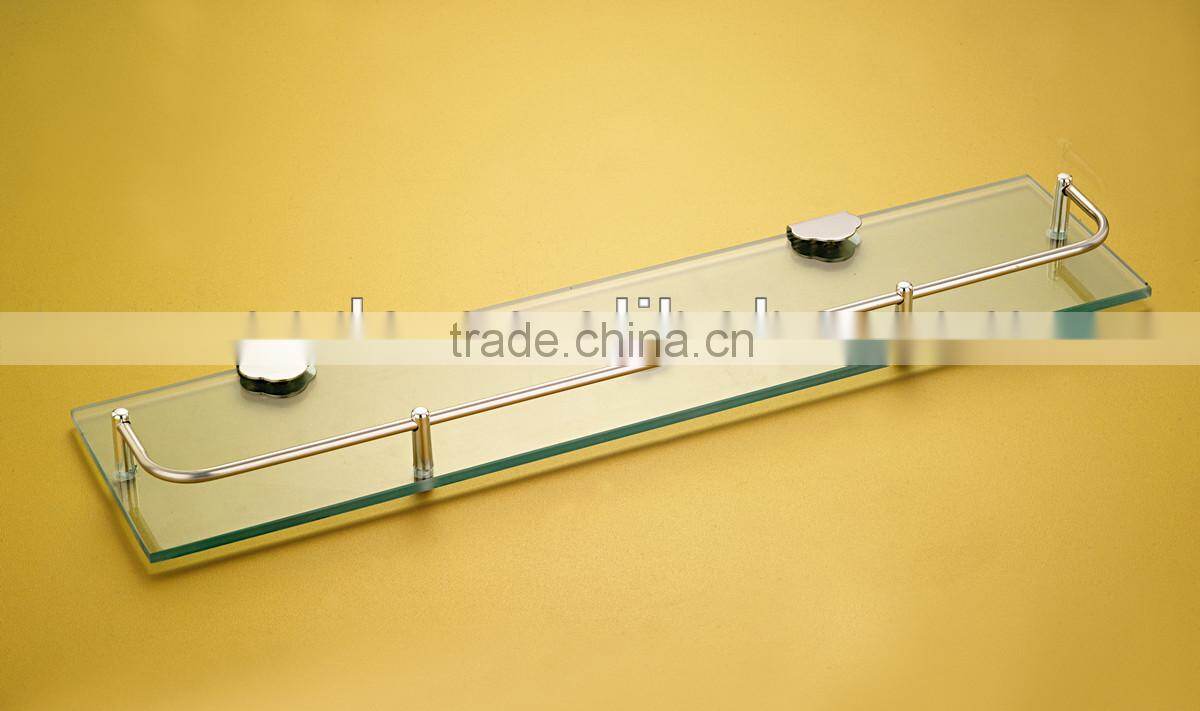 Stainless Steel Wall shelf high quality front glass shelf (C001)
