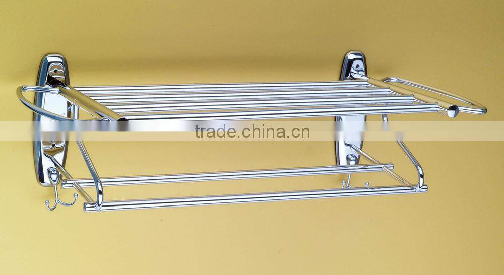 Wesda bathroom accessories high quality steel hotel outdoor towel rack & shelf.