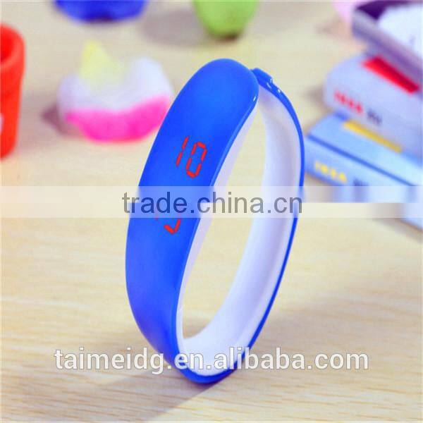 Unique design led silicon sport wrist watches