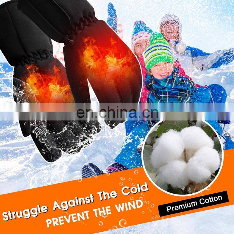 Spot heating charging keeping warm  heating autumn and winter thickening 5 fingers outdoor hiking and cycling gloves