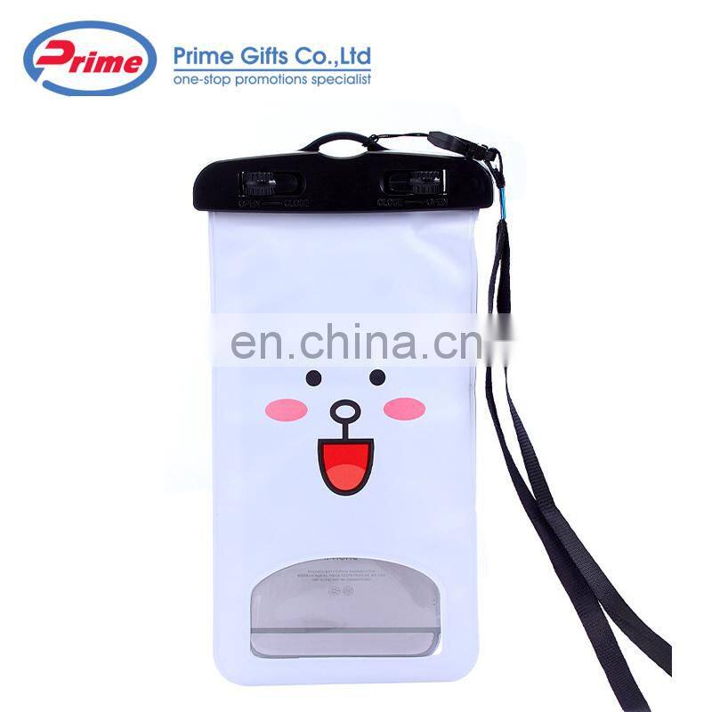 2021 Fashion PVC Mobile Phone Cartoon Waterproof Bag for Promotions