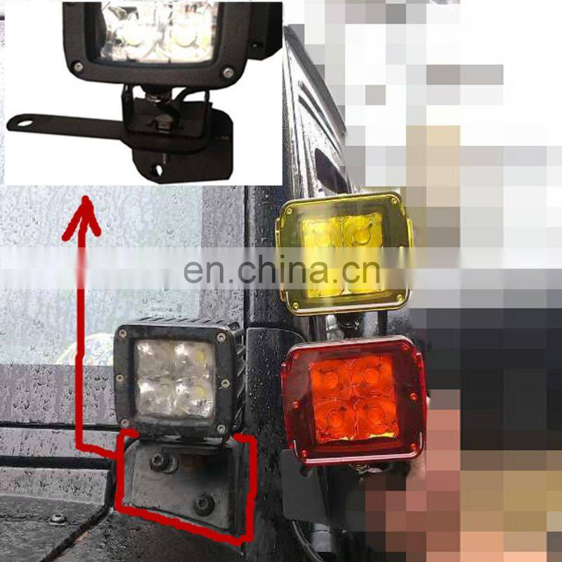 A02 JK bracket FOR JEEP FOR Wrangler JK 07-17 Installed on the A-pillar screw position install all kinds of small LED LANTSUN