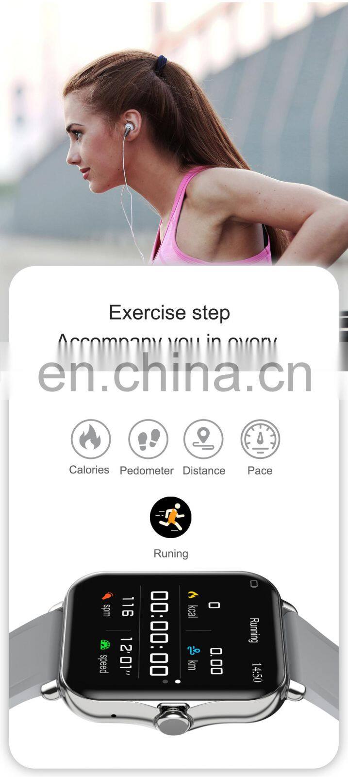 Q8 Men Woman Bracelet Heart Rate Fitness Call Tracker IP67 Waterproof Smart Phone Smart Watch