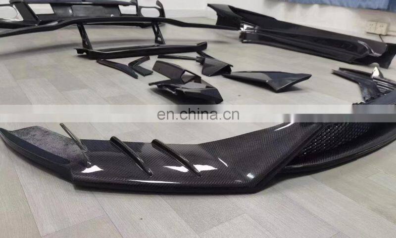 Runde Carbon Fiber Material For Lamborghini Huracan LP610 Mansory Style Body Kit Front Lip Rear Lip Side Skirts Spoiler