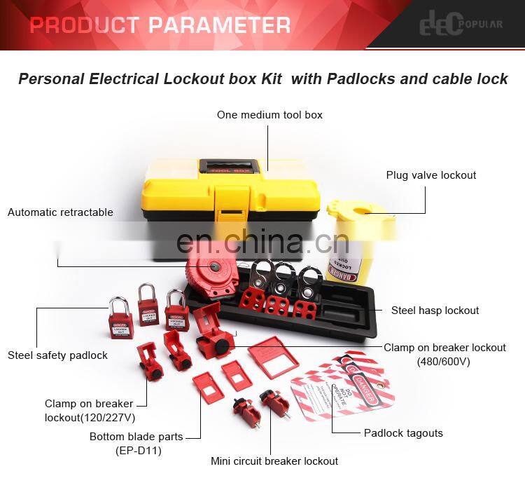 Combination padlock Lockout station