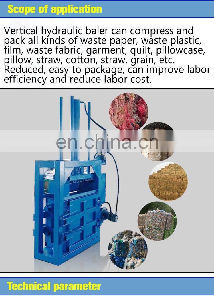 Fully Automatic Hydraulic Cardboard Baler Carton Recycling Machine