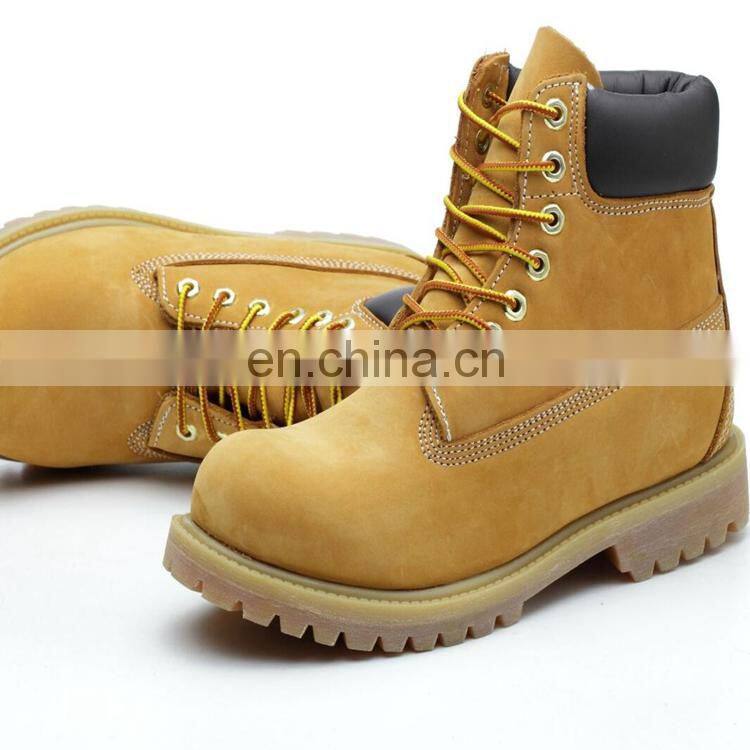 Men's safety work steel toe sepatu boot safety
