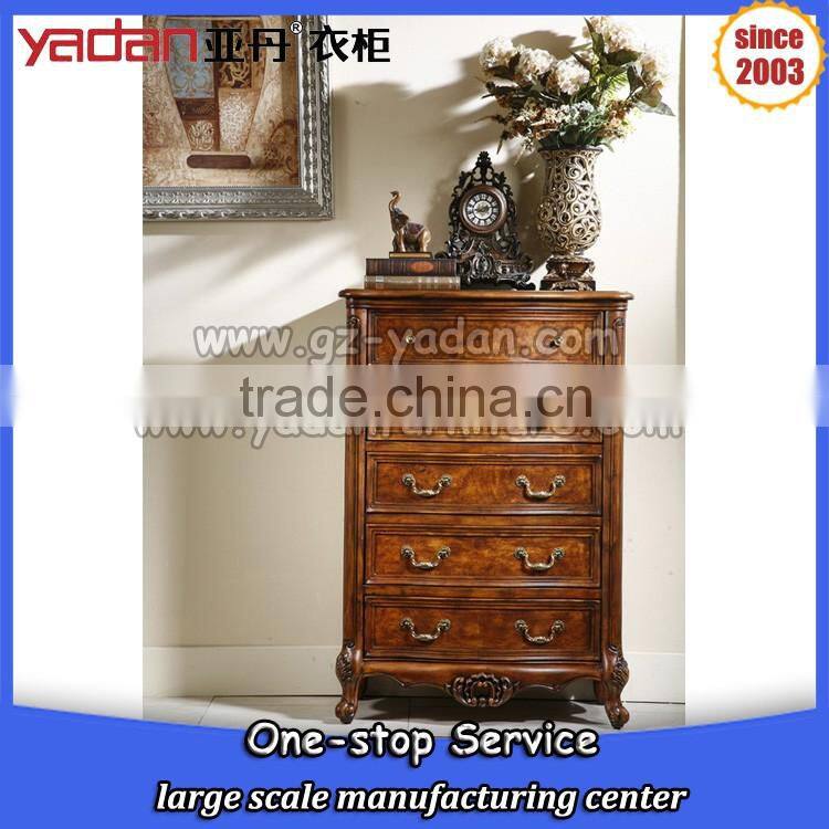 NEW model wood drawer cabinet, furniture cabinet with 6 drawers simple carving