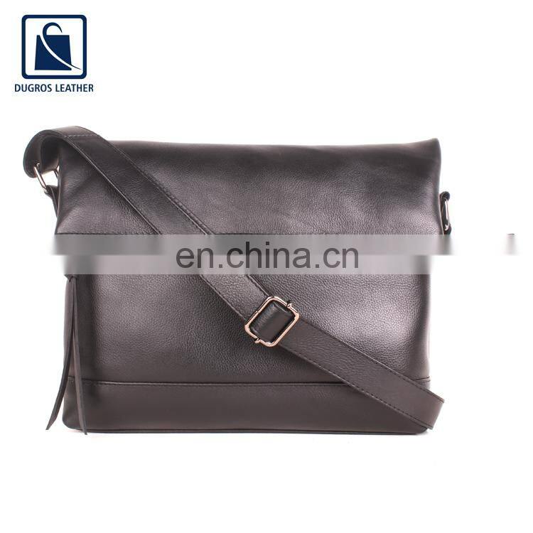 Exclusive Range of Best Selling Anthracite Fitting Fashion Style Genuine Leather Women Sling Bag