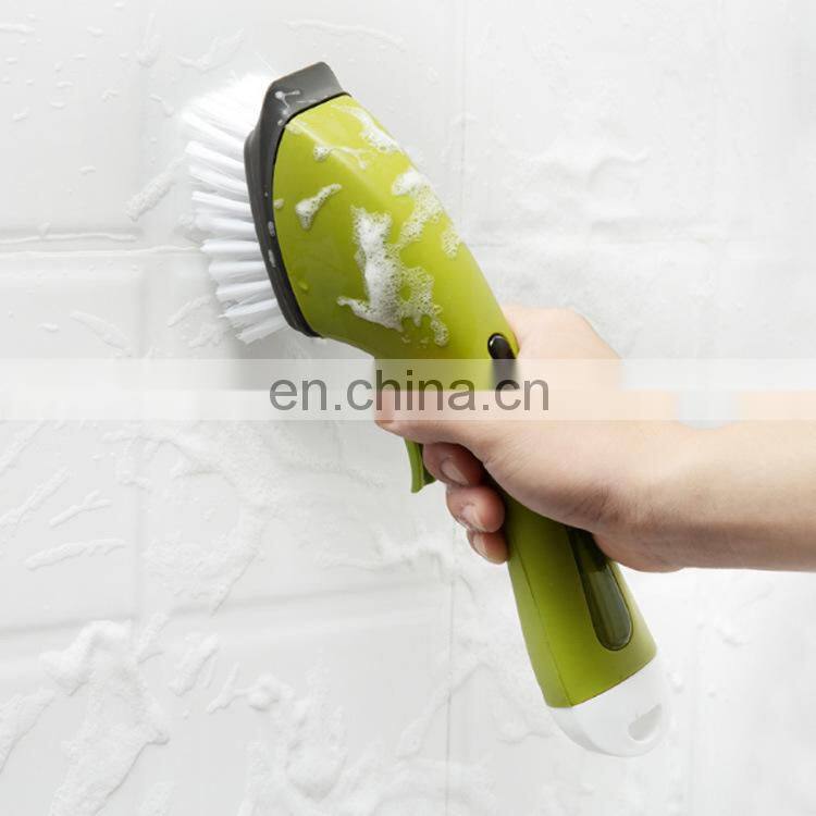 Multifunctional Kitchen Bathroom Cleaning Brush Automatic Liquid Addition Long Handle Ceramic Tile Wall Gap Brush Home Tools