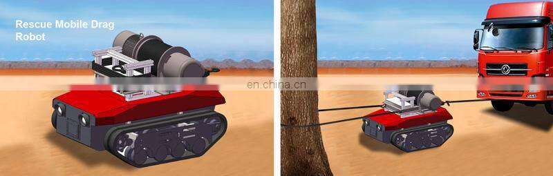 agricultural track military equipment snow removal vehicle robot chassis