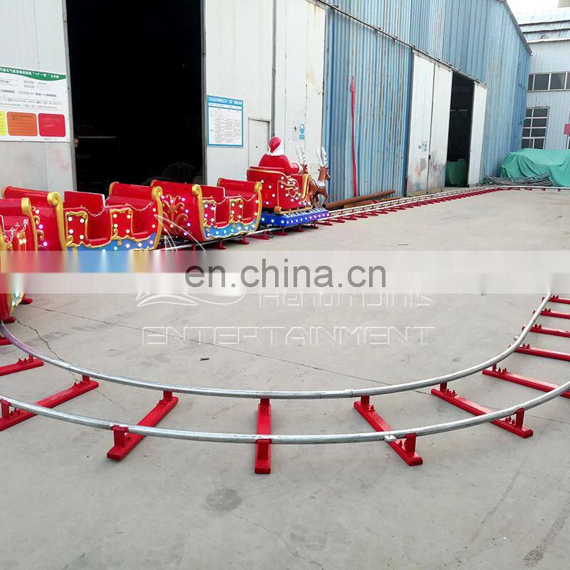 Theme park rides amusement game machine Kids christmas electric train for sale