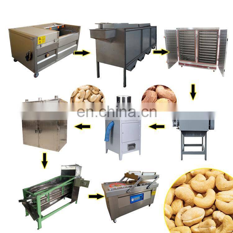 Factory Supply Automatic Cashew Grading Shelling Peeling Processing Production Line Cashew Nut Machine Price