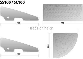 rubber car ramps with excellent durability and withstand load used at parking lot etc.