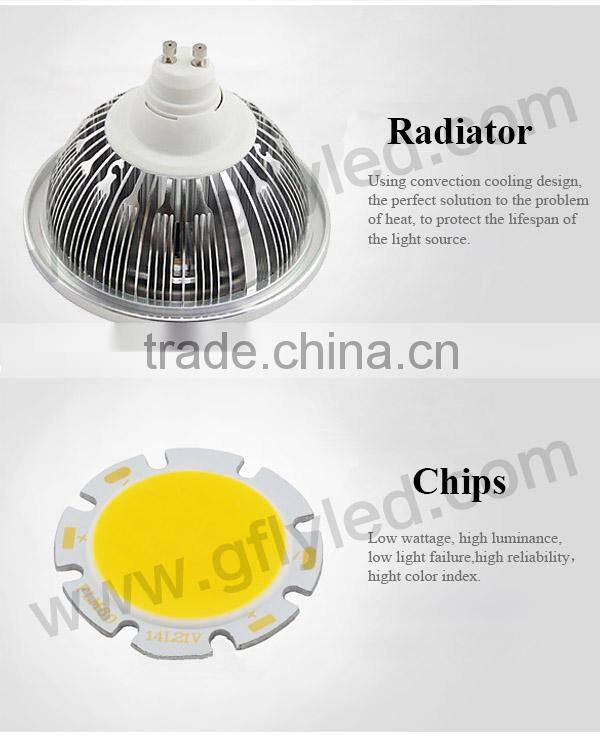 Pure White LED COB GU10 Spotlight AR111