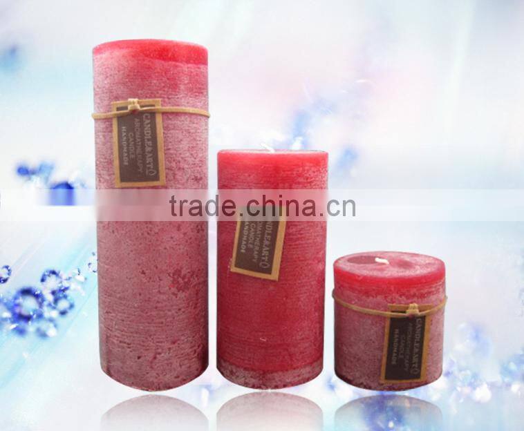 Rustic Pillar Candle , Aroma Candle, Multi-Color Candle, Gift Candle, Decorative Candle Factory, , Jeff:+18332087698
