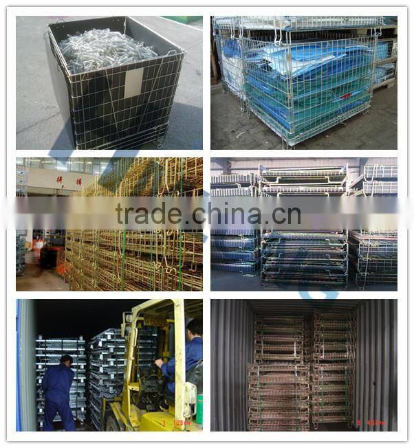 High quality foldable wire logistic container