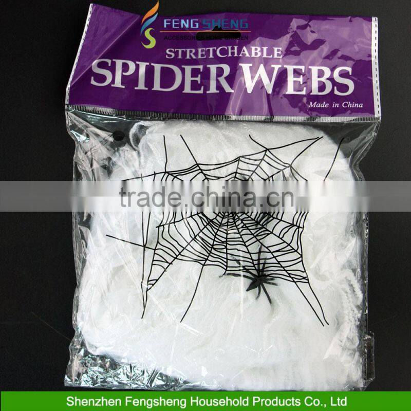 Halloween Stretchy Spider Web Cobweb Halloween Gauze Draping Horror Decoration