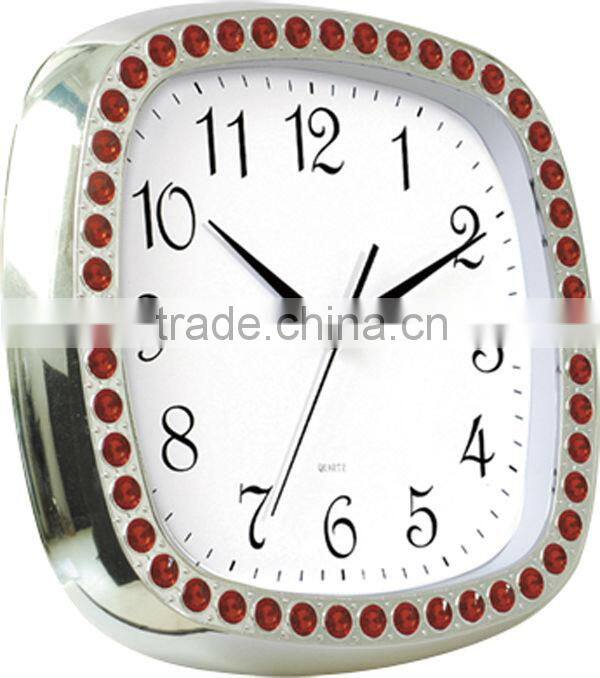 16 Inch Square Pearl Quartz Wall Clock
