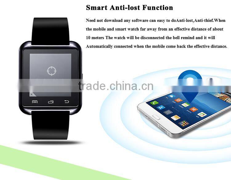cheap promotion Wholesale Touch Screen Cheap Health Care Smart Watch U8 OEM Bluetooth For Android And IOS Wrist Watch