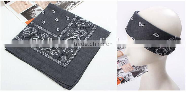 Fashion Stock Paisley Square Polyester Bandana