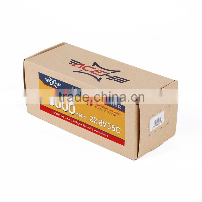 ACEHE 22.8V 10000mAh 35C 6S1P 228Wh High Voltage Powerful Rechargeable Lipo Battery
