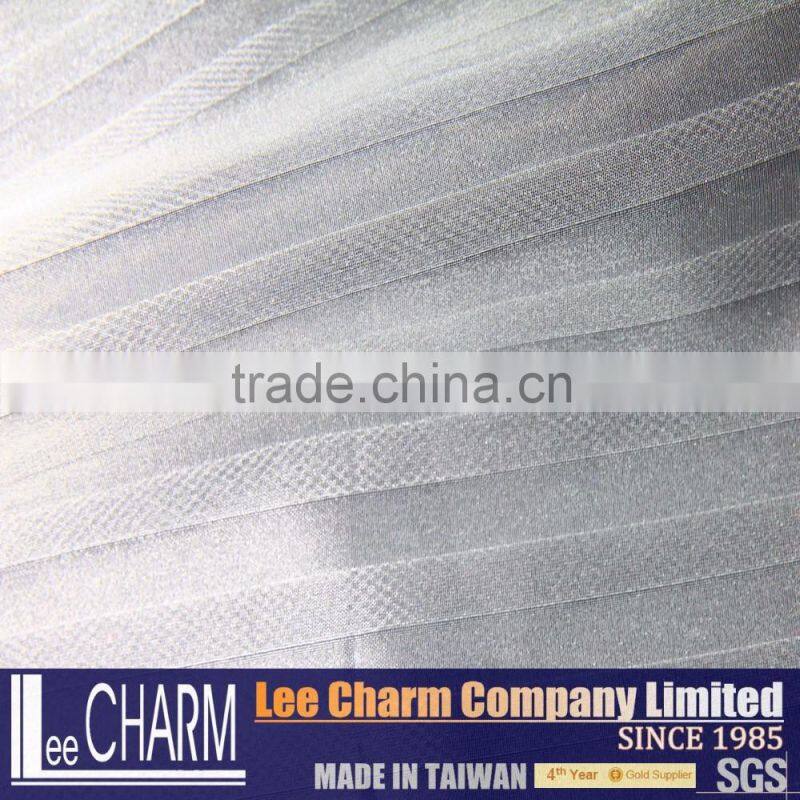 White Stripe Organza Window Curtain Fabric