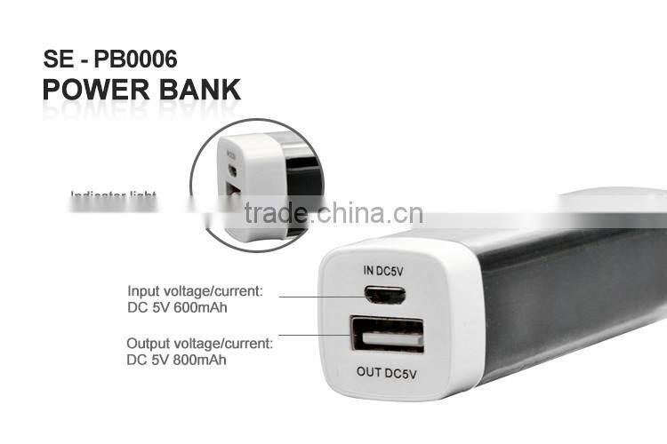 Power Bank Ultra Compact 2000mAh USB External Battery with intelligent charging Technology for Phones