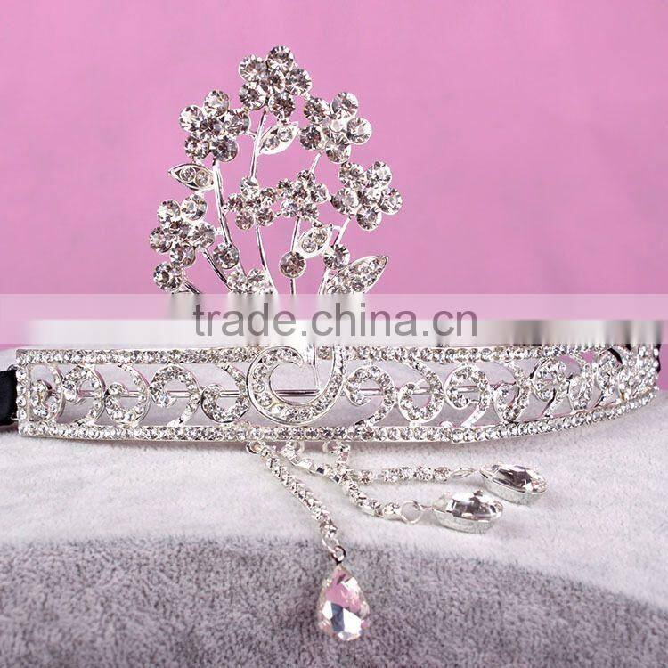 BlingBling Cheap Wholesale Bridal Crown Crystal Rhinestone Pave Wedding Jewelry for Fashion Bridal Tiara Jewelry