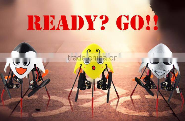 New model 4ch 6 axis rc Quadcopter 7.9 cm Cute Cartoon flying egg toy