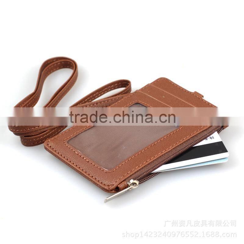 Chinese factory supply customize genuine leather ID card holder