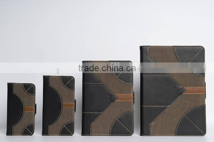 case for iPhone 6S with Full-grain cowhide leather black handmade case for mobile phone OEM/ODM accepted