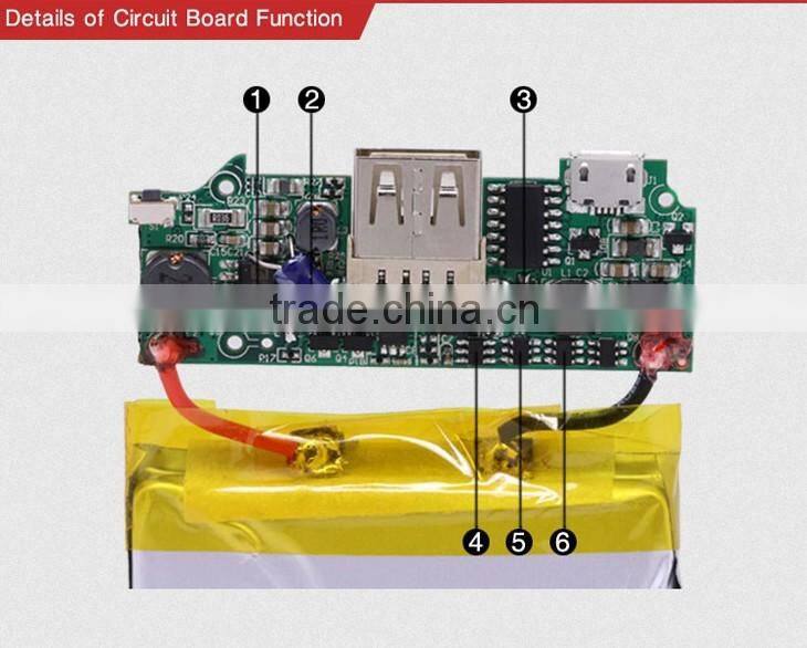 2015 new products private label High quality slim rohs best 6000mah power bank in china