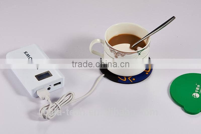 heated cup mats for coffee keep warm in the cold weather