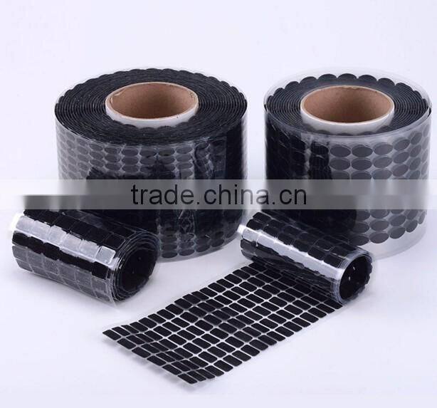 Good sticky Adhesive tape hook and loop dots back with glue