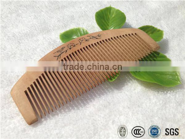 Logo customized hotel wood comb for SPA and hotel resort