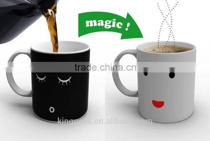 350ml Morning Mug/ Magical color changing color mug/Coffee Tea Milk Hot Cold Heat Sensitive Color-changing Mug Cup