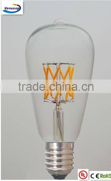 tubular T32 128mm LED filament bulb 2w 4W 6w E27 E26 B22 UK US