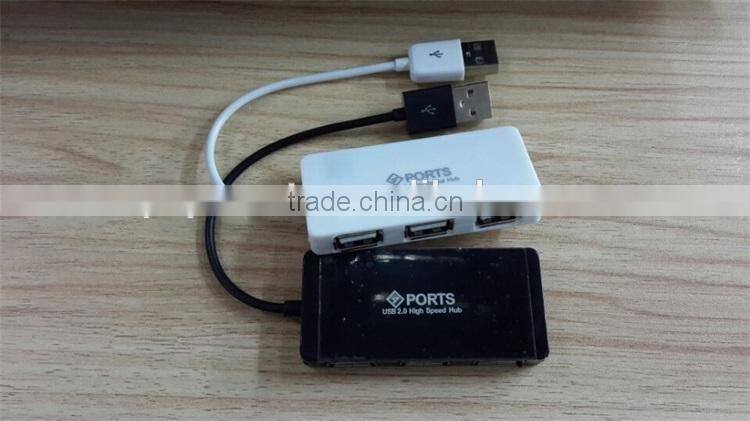 2.0 high speed 4 port slim usb hub as computer gift