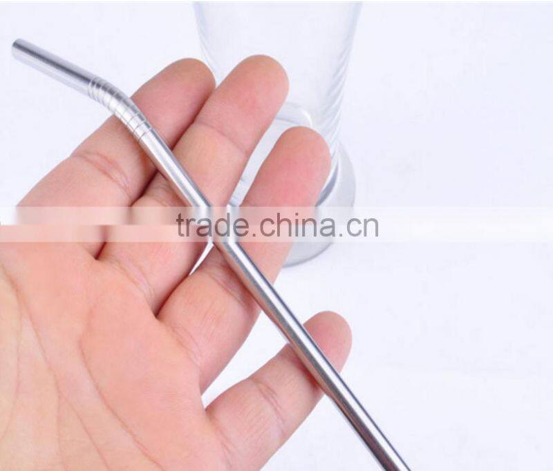 Hot Sale Bulk Pirce Metal Straws Stainless Steel Bent Straw